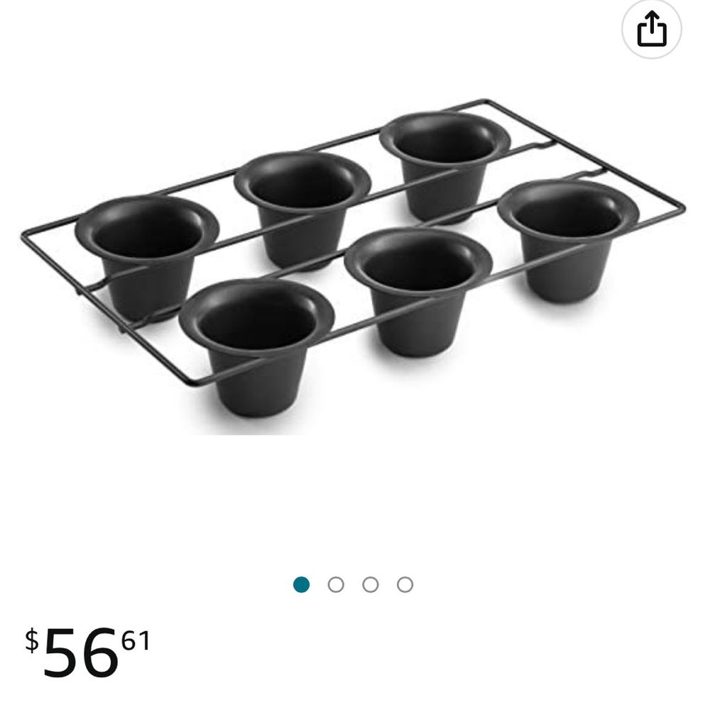 Bellarmine 6 cup nonstick popover pan 1 pan